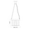 Z-Lite Cape Harbor Pendant, 1-Light, 13 In.W x 9 In.H, Rubbed Brass/Water hammered 7503P13-RB - alternate 7